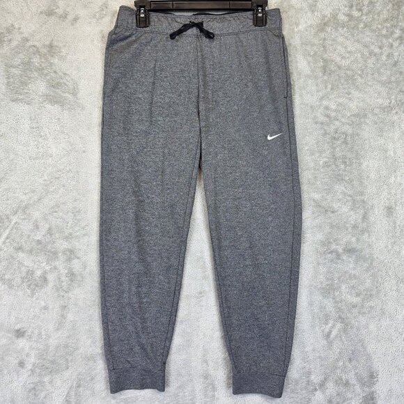 Nike Dri-FIT Pants Mens Small Gray Tapered Joggers Training Athletic DA0142-010 - Picture 1 of 11